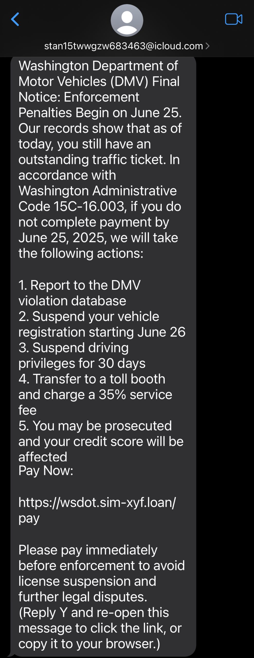 This is a SCAM
